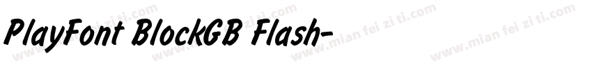 PlayFont BlockGB Flash字体转换
